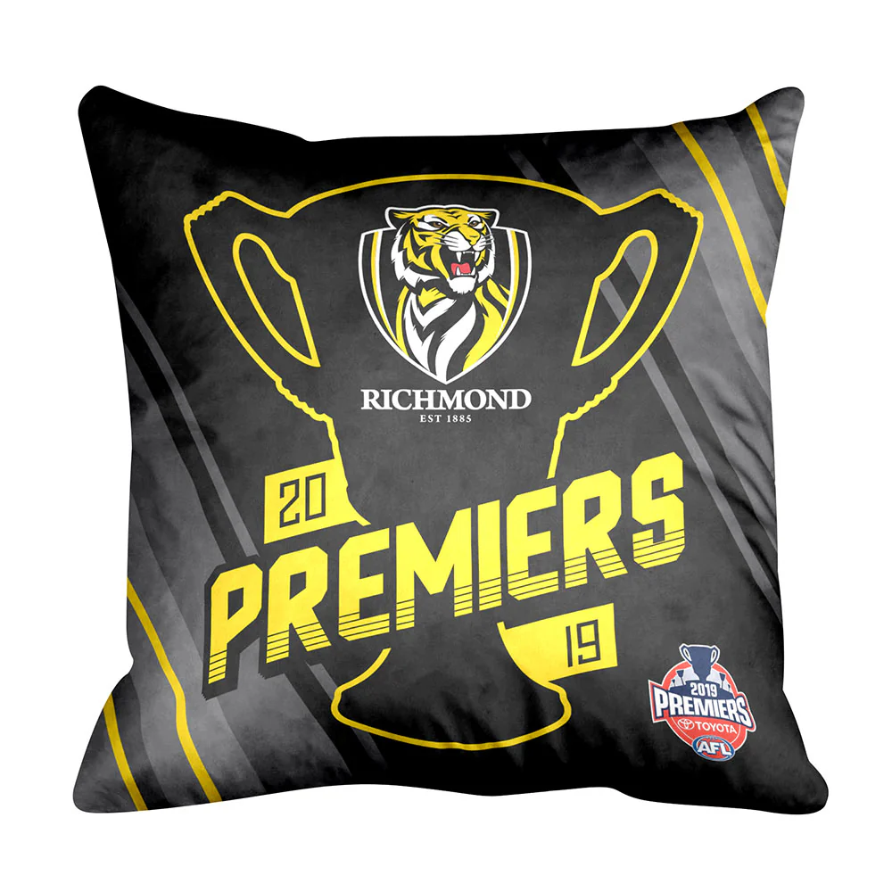 Richmond Tigers 2019 Premiers Square Cushion