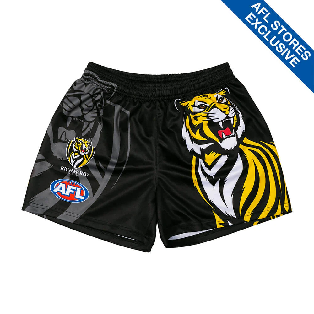 Richmond Youth Logo Footy Shorts - Image 4