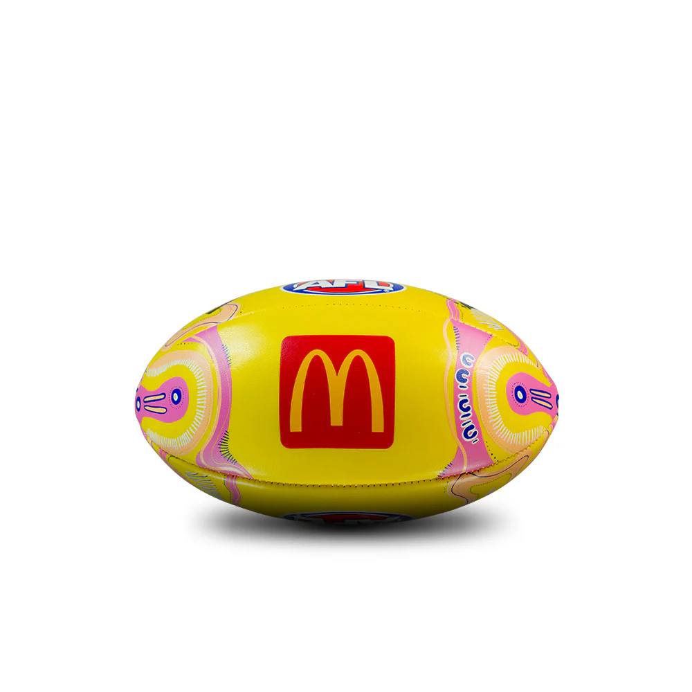 Sherrin 2026 Indigenous Mini Football 20 Cm Yellow - Image 2