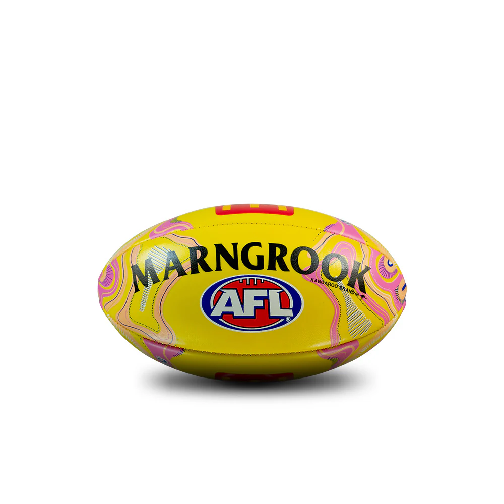 Sherrin 2026 Indigenous Mini Football 20 Cm Yellow - Image 4