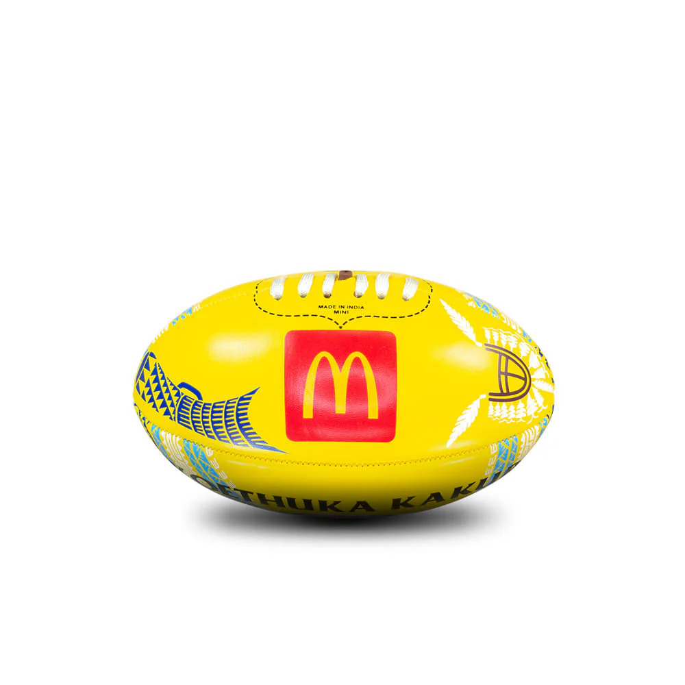 Sherrin 2024 Sir Doug Nicholls Round Mini Football - Yellow - Image 3