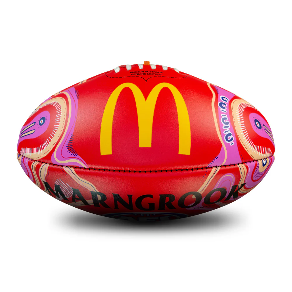 Sherrin 2026 Sir Doug Nicholls Round Game Ball Red - Image 3