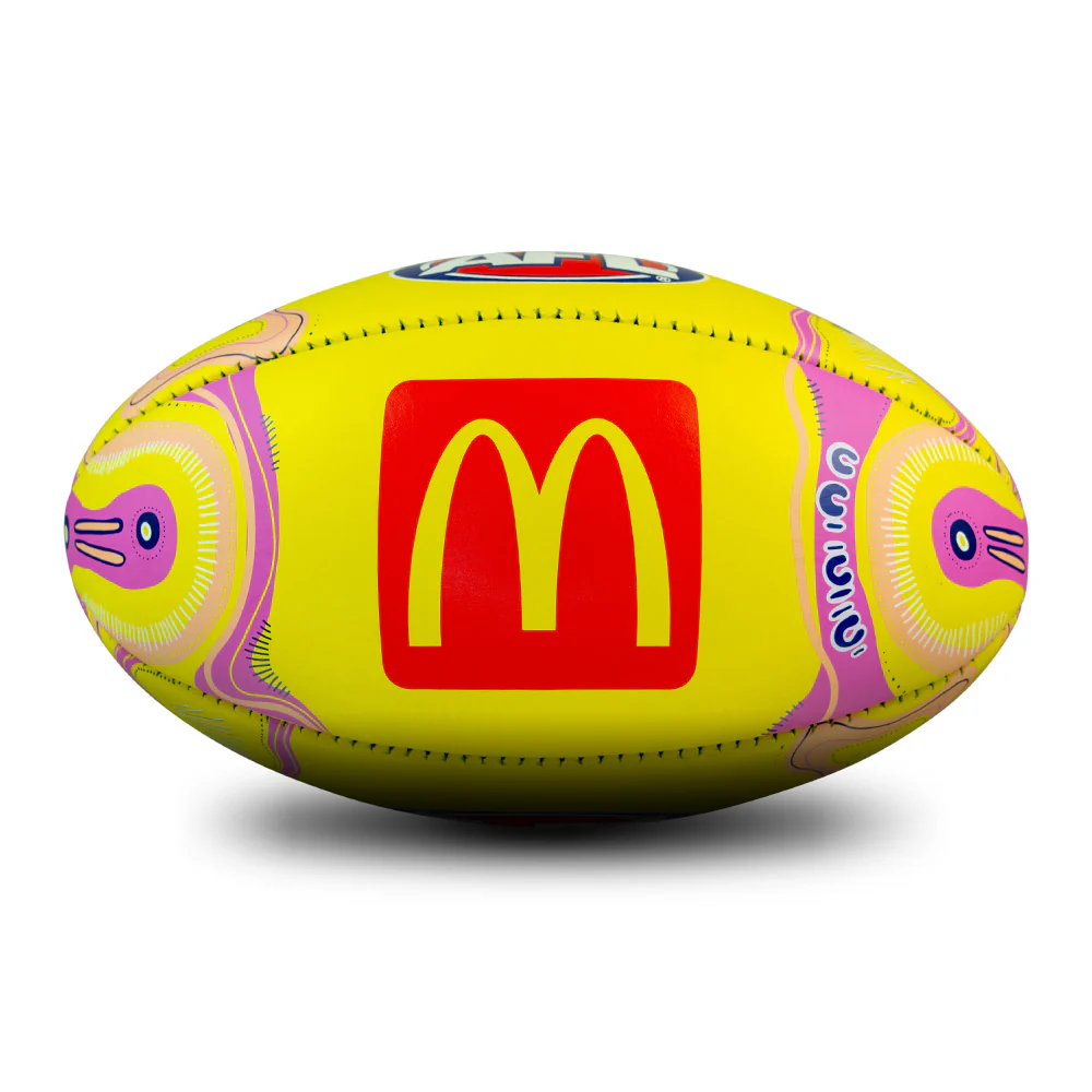 Sherrin 2026 Sir Doug Nicholls Round Game Ball Yellow - Image 2