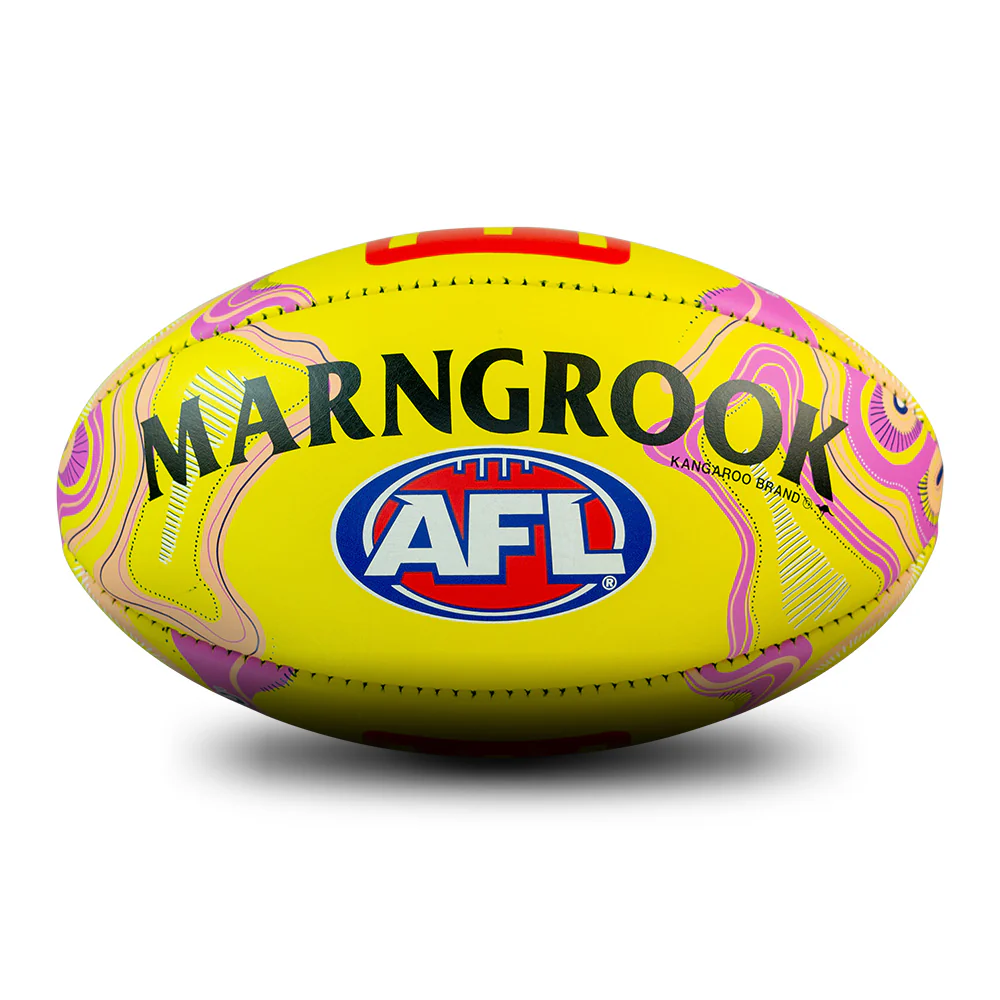 Sherrin 2026 Sir Doug Nicholls Round Game Ball Yellow - Image 4
