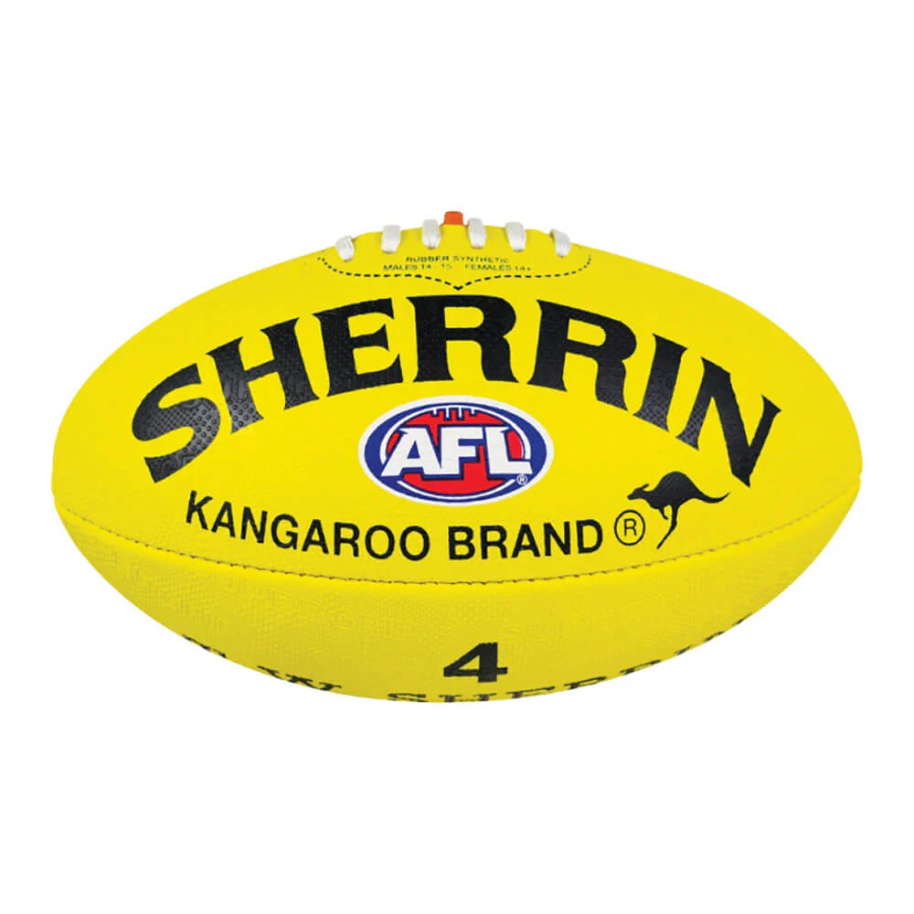 Sherrin Grass Surface Football - Yellow