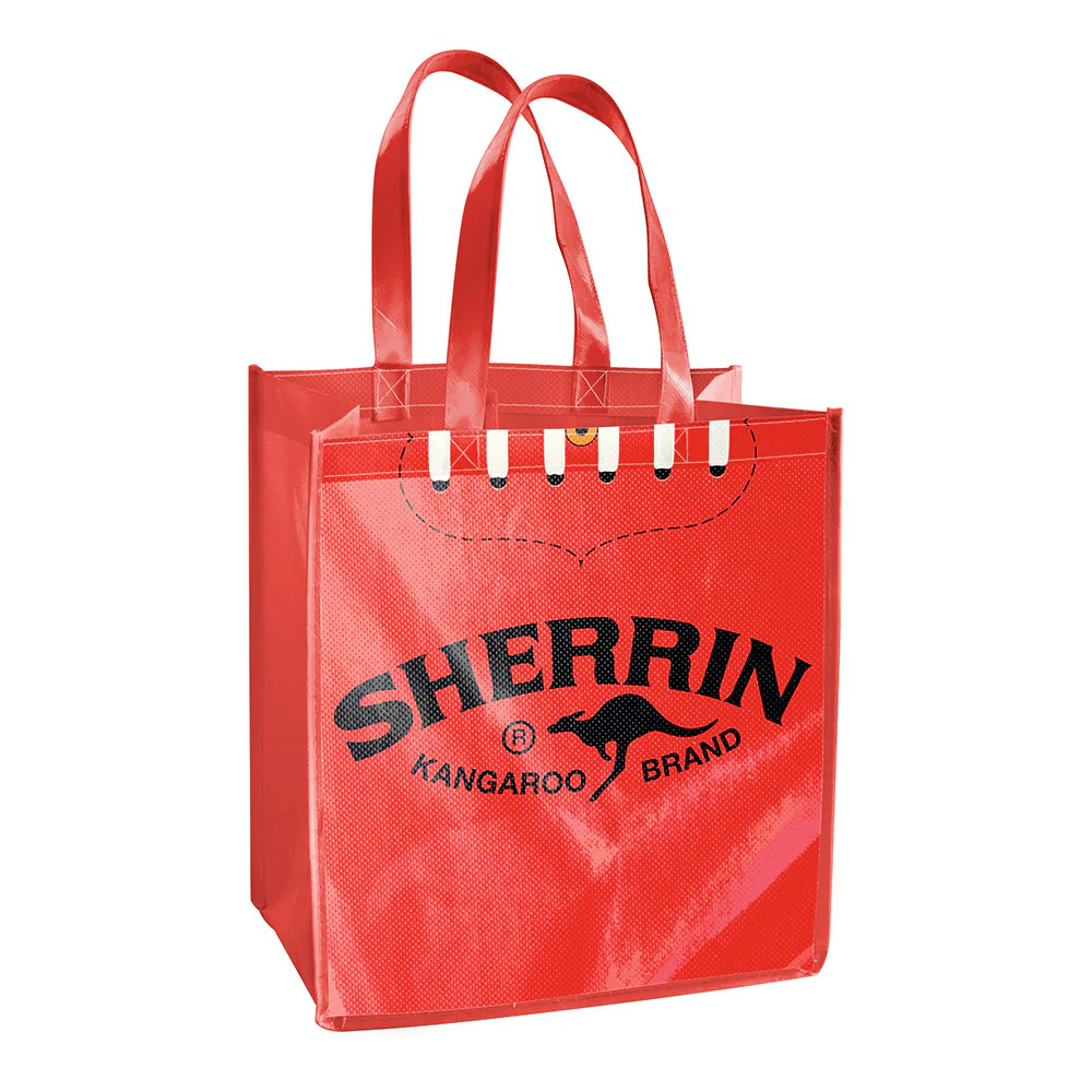 Sherrin Red Laminated Bag
