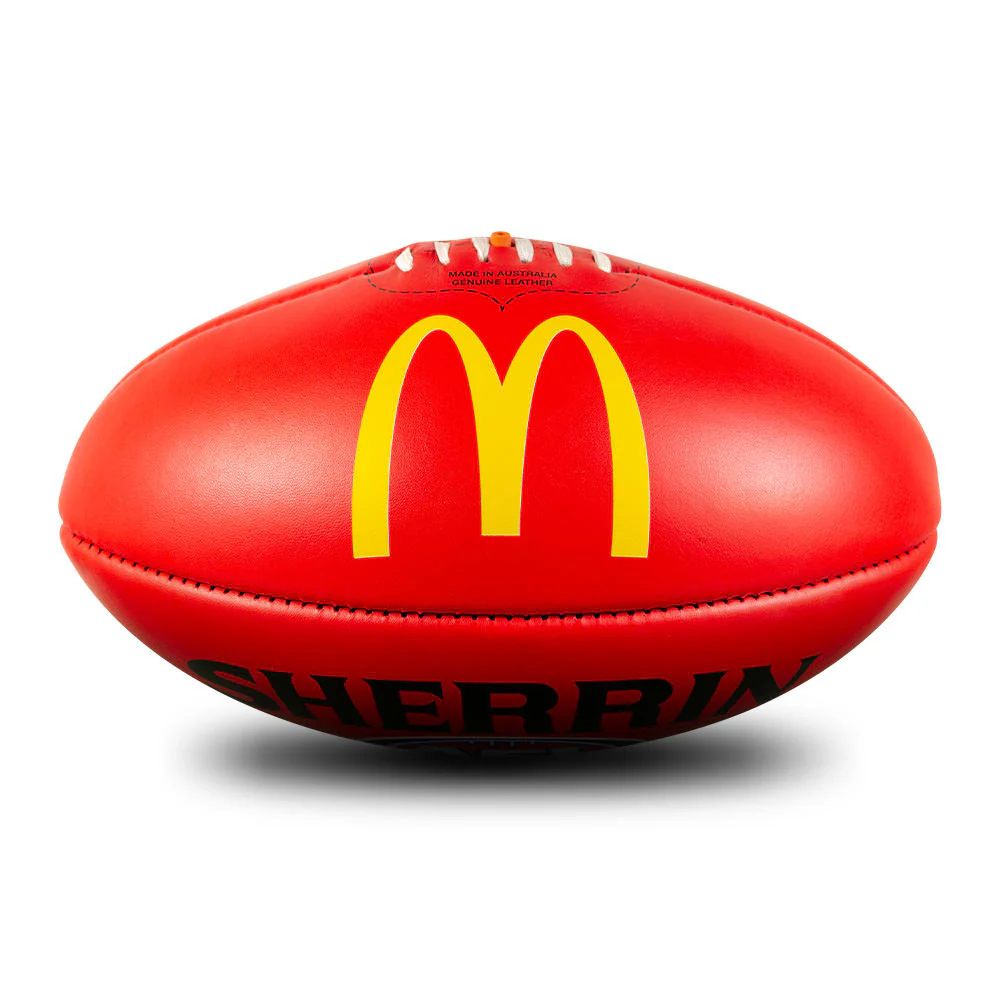 Sherrin Official AFL Game Football - Red - Image 3