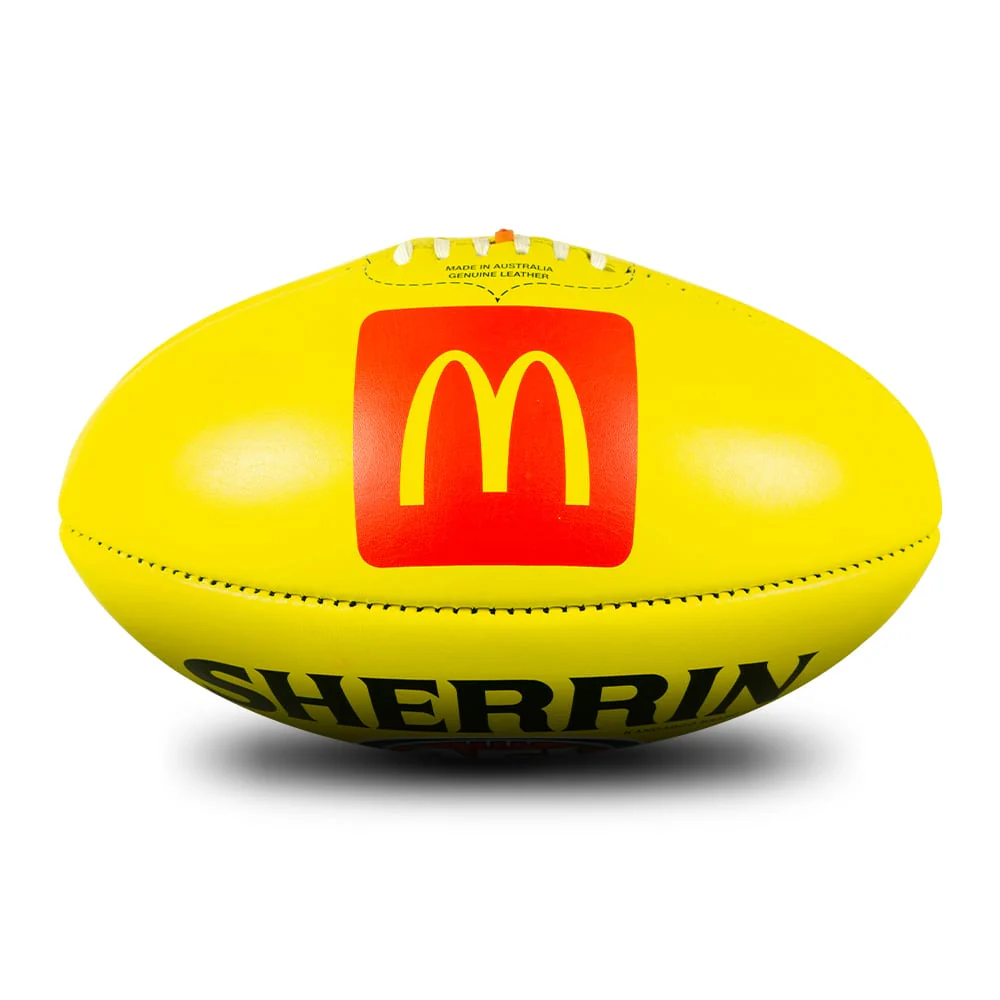 Sherrin Official AFL Game Football - Yellow - Image 3