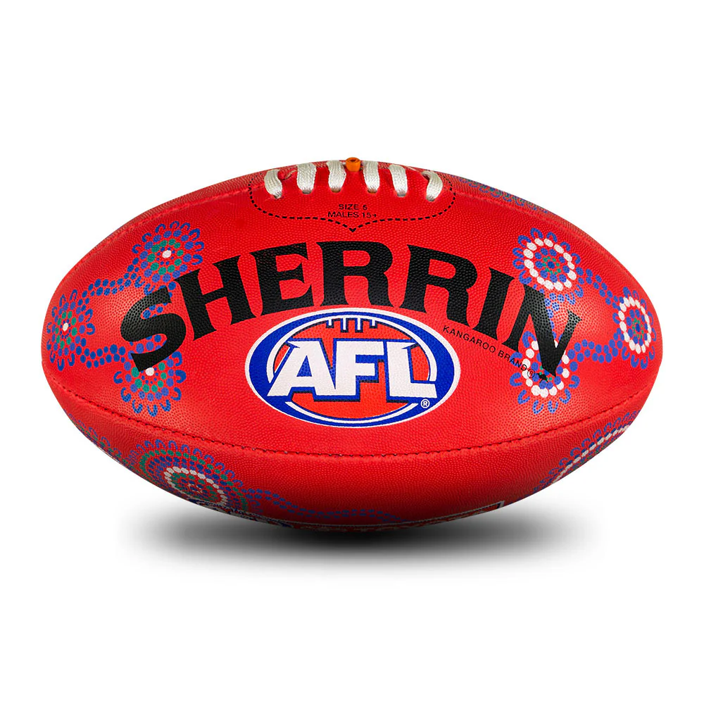 Sherrin Red Indigenous Football