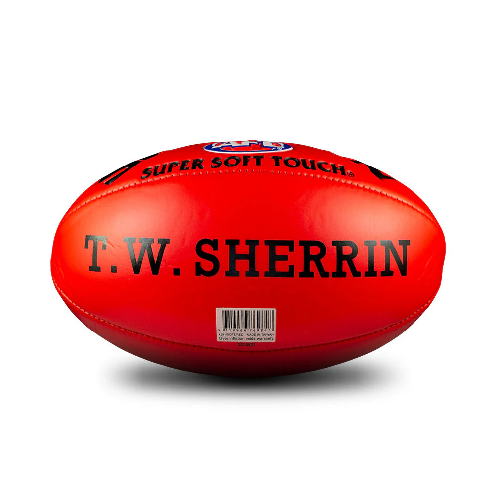 Sherrin Super Soft Touch Football - Red - Size 3 - Image 8