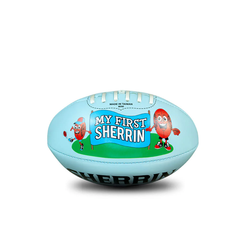Sherrin My First Soft Touch 20cm Mini Football - Blue - Image 2