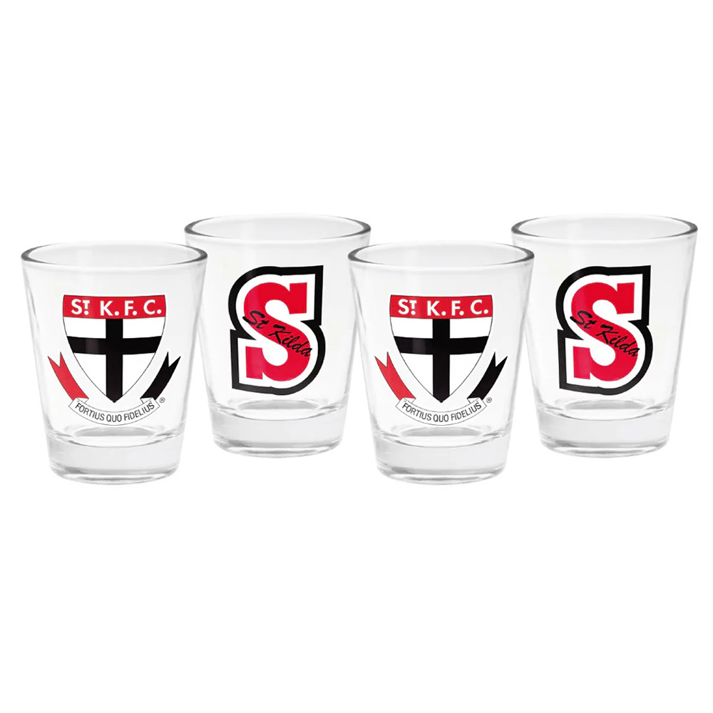 St Kilda 4pk Shot Glass
