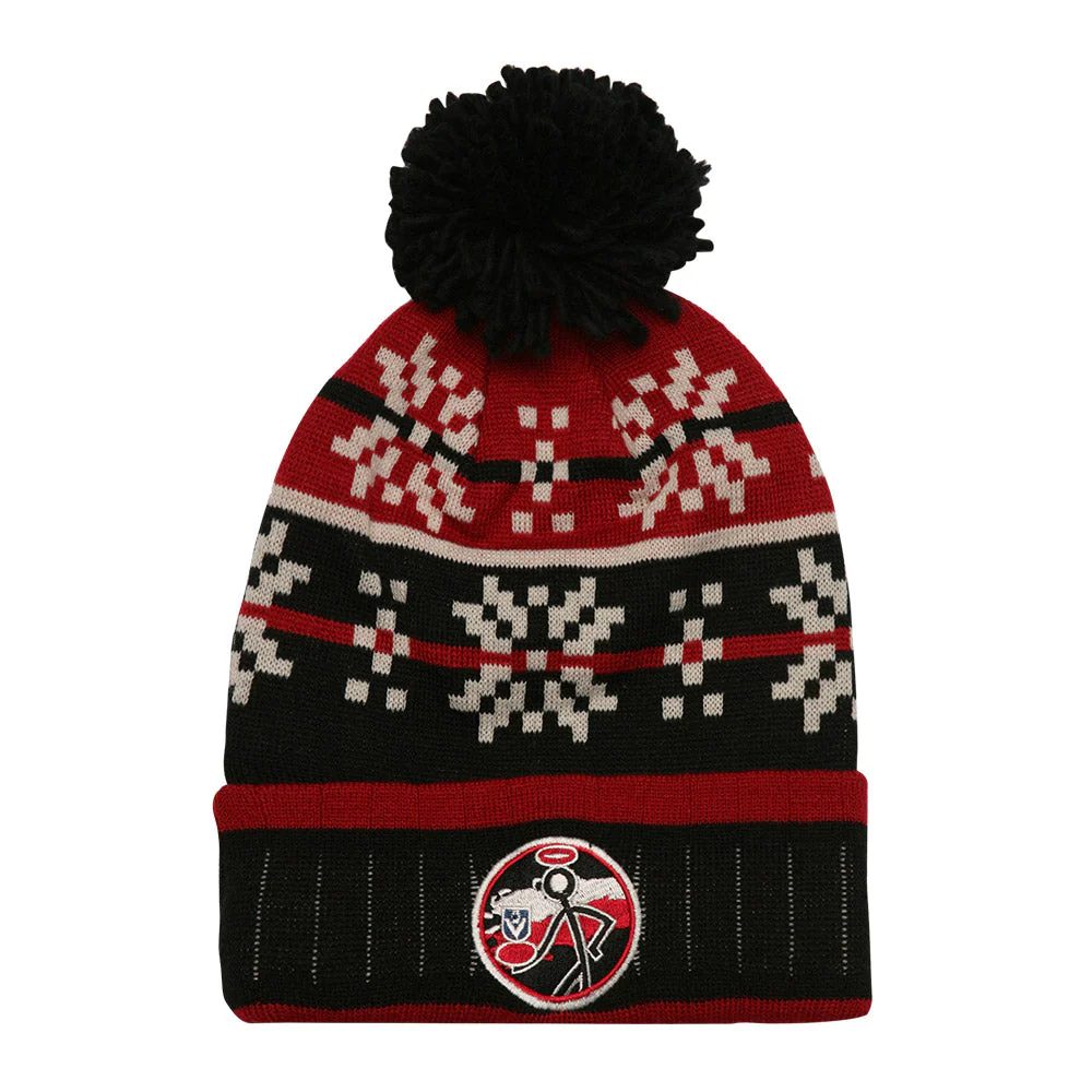 St Kilda Adult Cable Beanie - Image 2