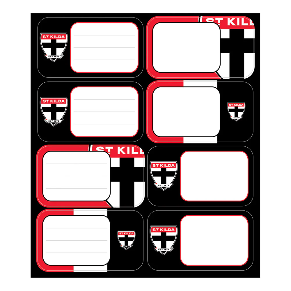 St Kilda Saints Book Labels