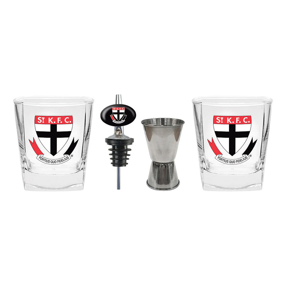 St Kilda Glasses, Jigger & Pourer - Image 4
