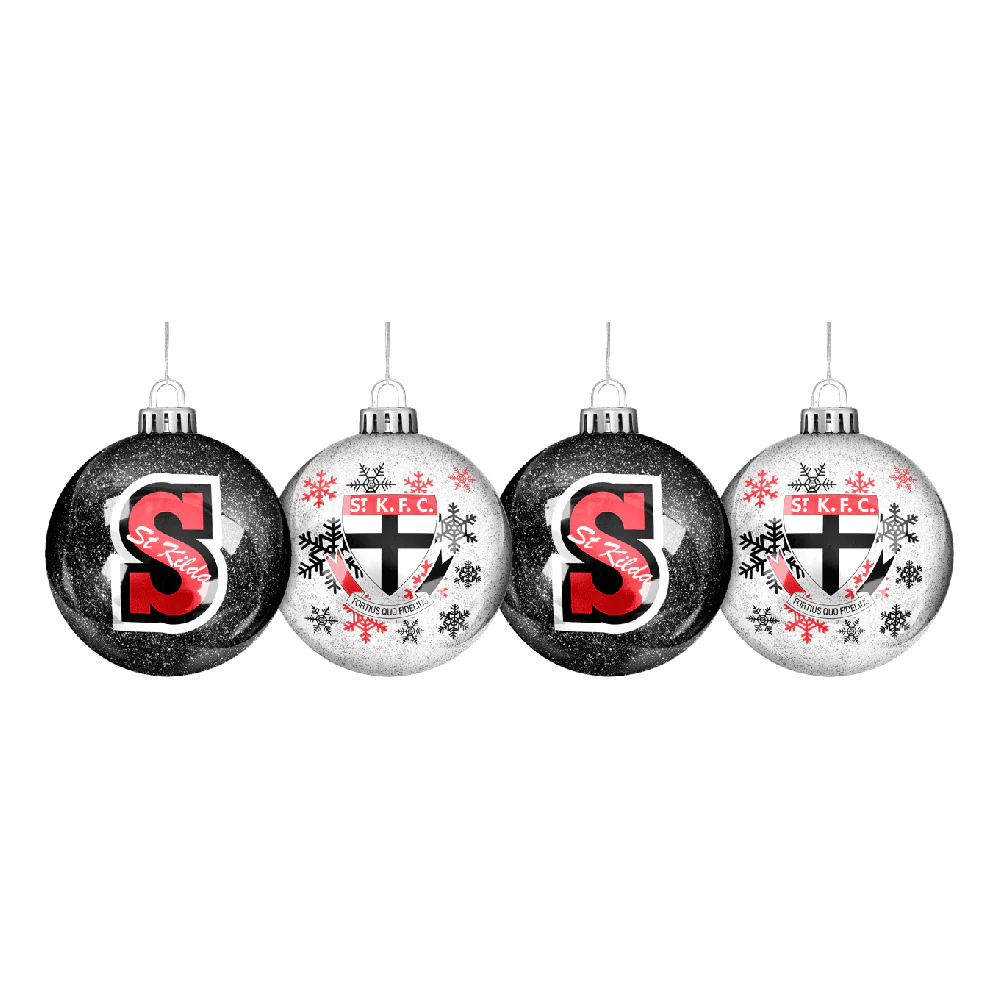 St Kilda Glitter Baubles