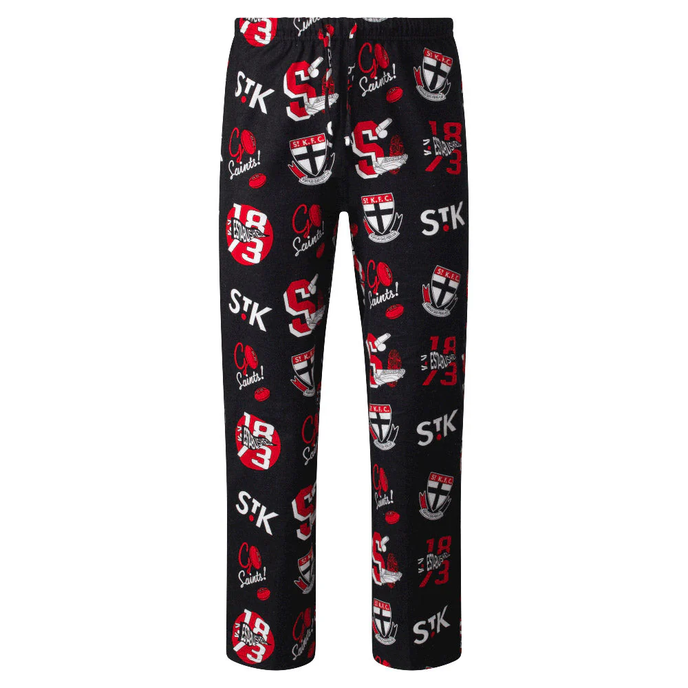 St Kilda Mens Flannel Pyjama Pants - Image 3