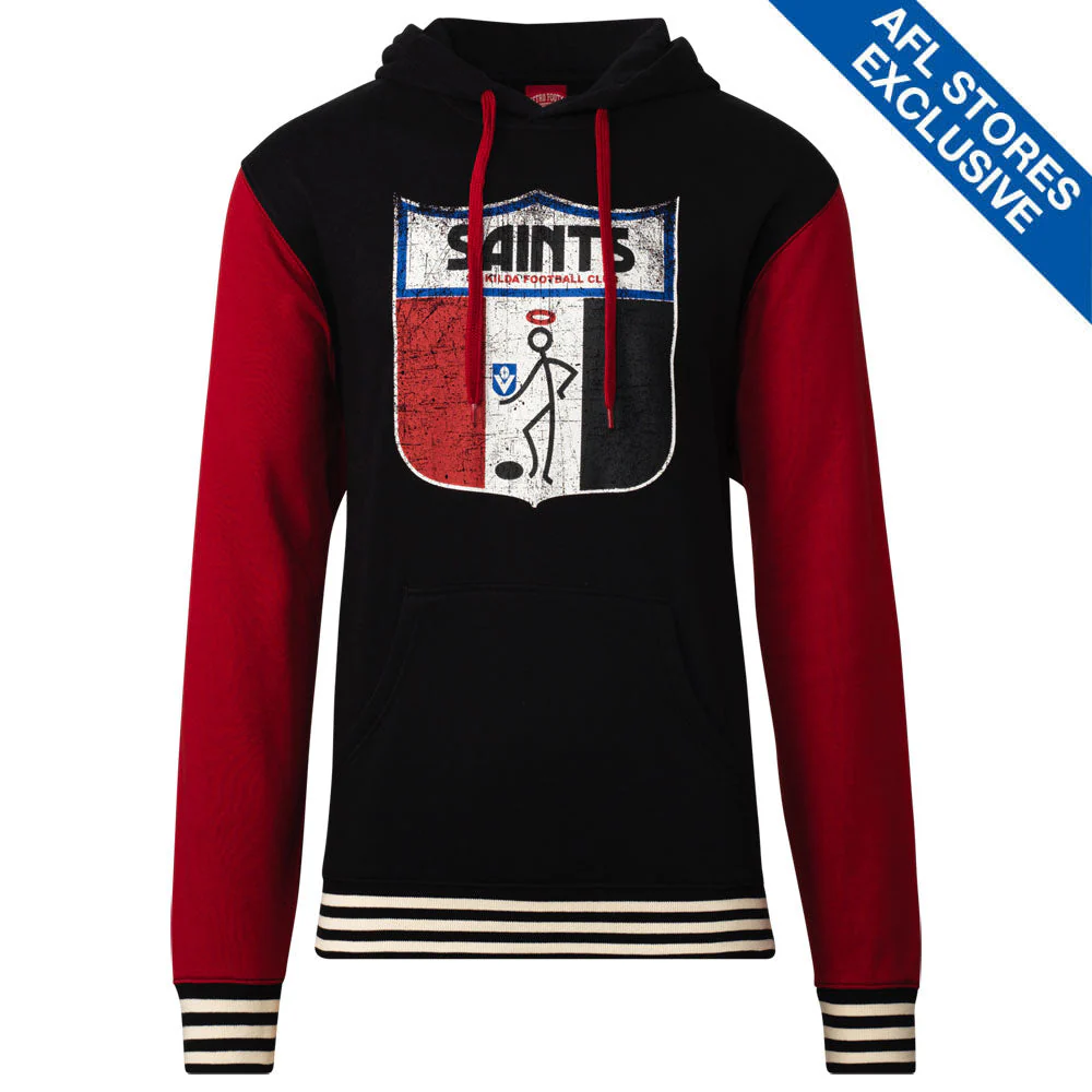 St Kilda Mens Retro Pullover Hoodie - Image 4