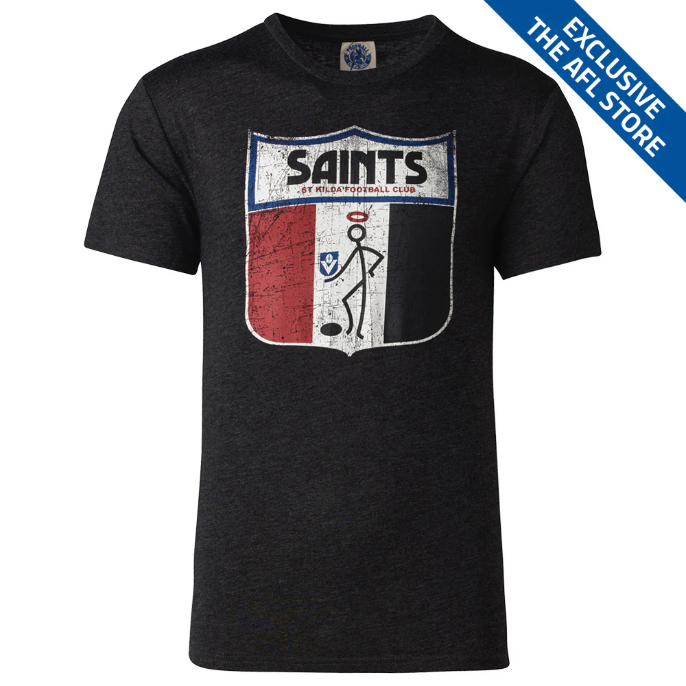 St Kilda Mens Retro Shield Tee