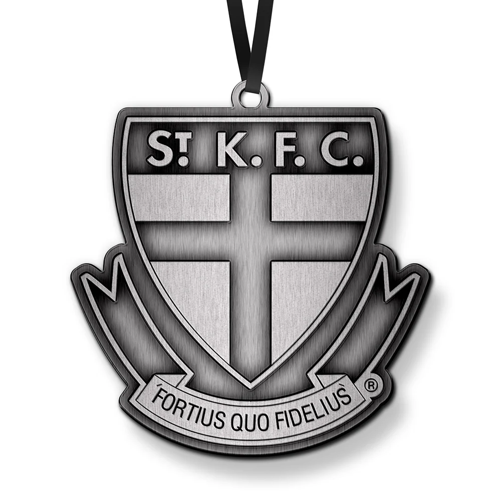 St Kilda Metal Christmas Baubles Ornaments