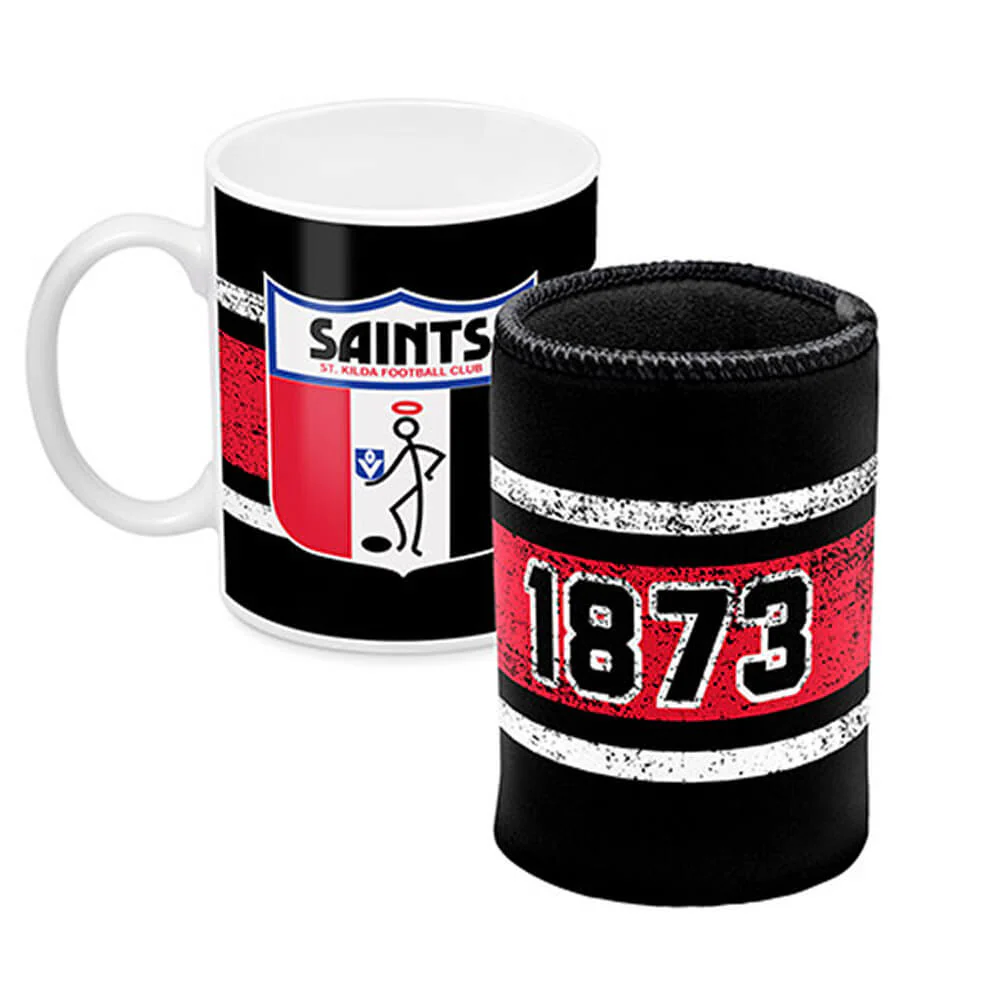 St Kilda Mug And Can Cooler Gift Pack