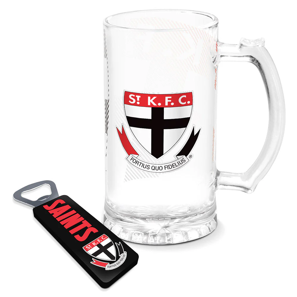 St Kilda Stein Glass & Opener Gift Pack - Image 2