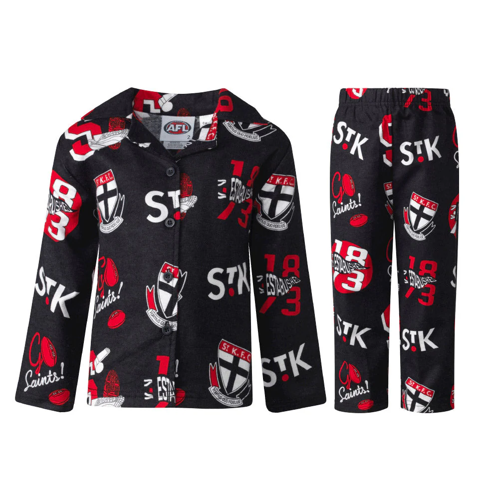 St Kilda Toddlers Flannel Pyjama Set - Image 3