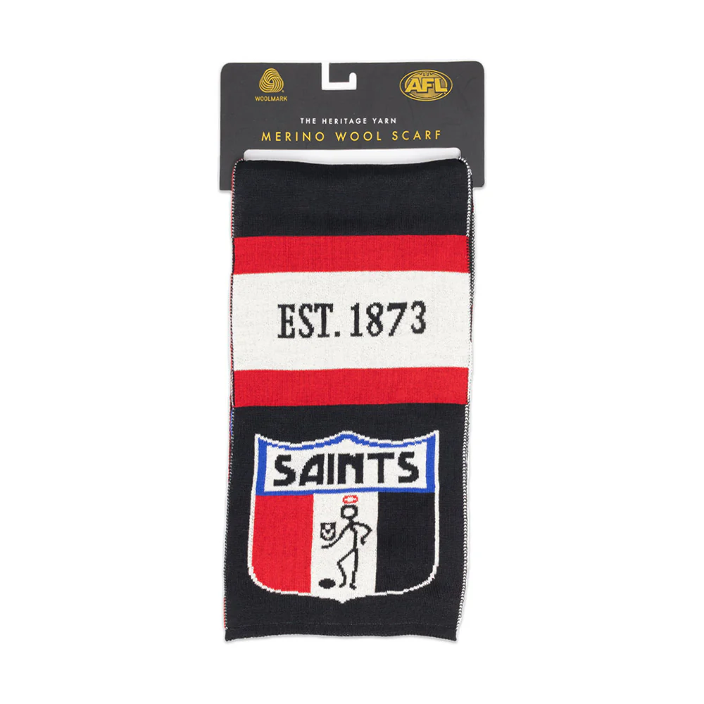 St Kilda Throwback Merino Wool Scarf