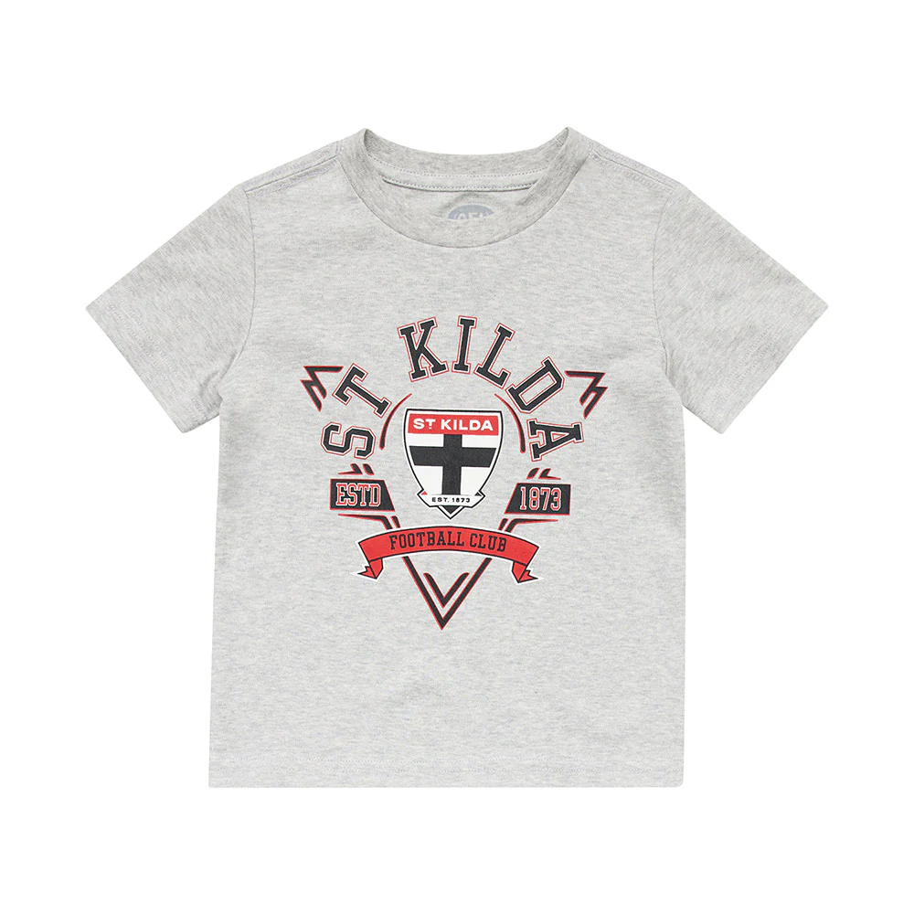 St Kilda Kids Banner Tee Top