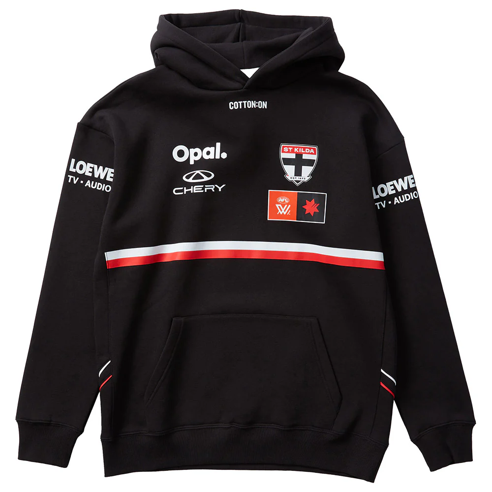 St Kilda AFLW S10 Fleece Hoodie