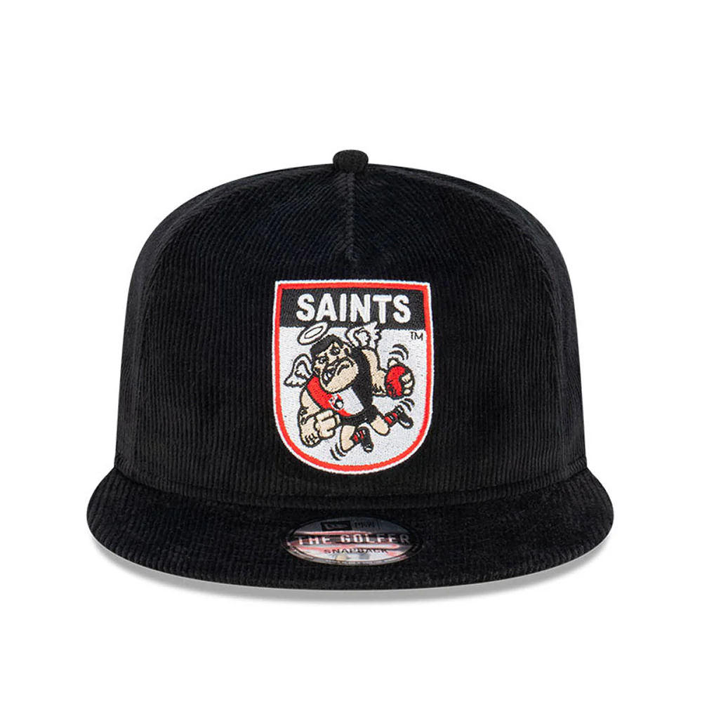 St Kilda New Era Mascot Corduroy Golfer Cap - Image 2