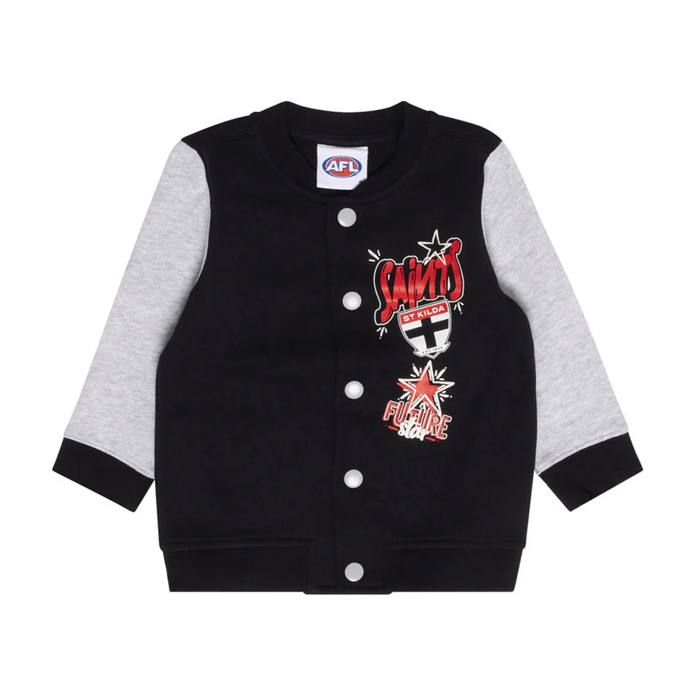 St Kilda Kids Varsity Fleece Jacket