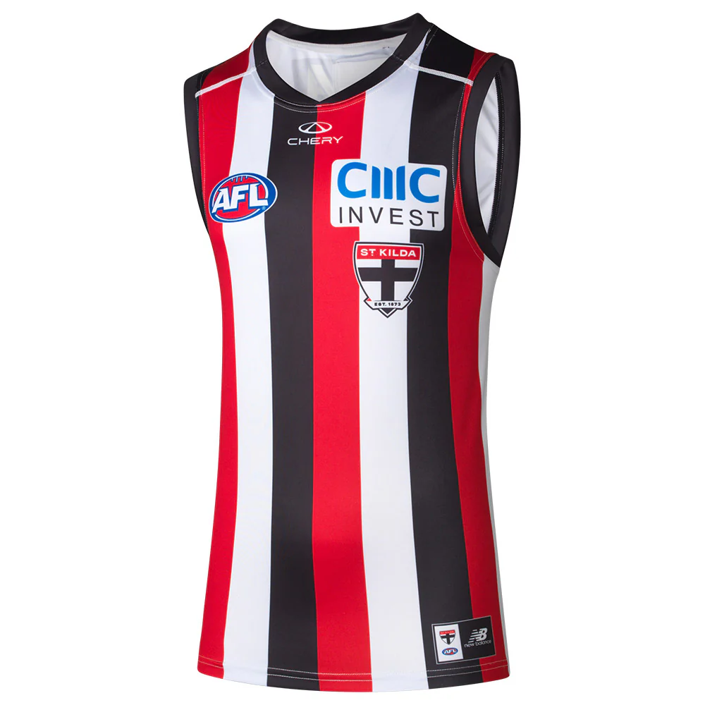 St Kilda 2025 Authentic Candy Stripe Guernsey