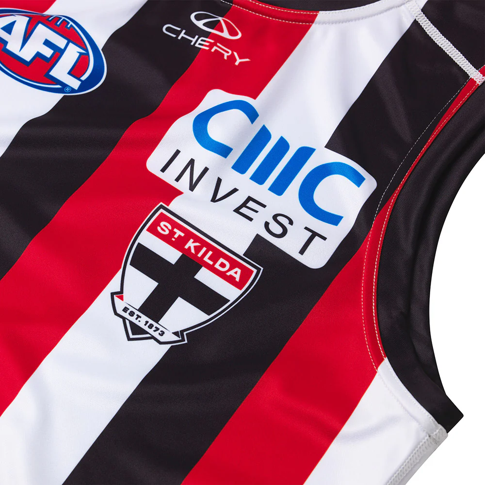 St Kilda 2025 Authentic Candy Stripe Guernsey - Image 3