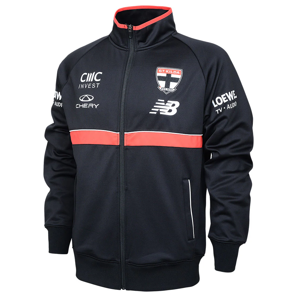 St Kilda 2025 Authentic Team Track Jacket