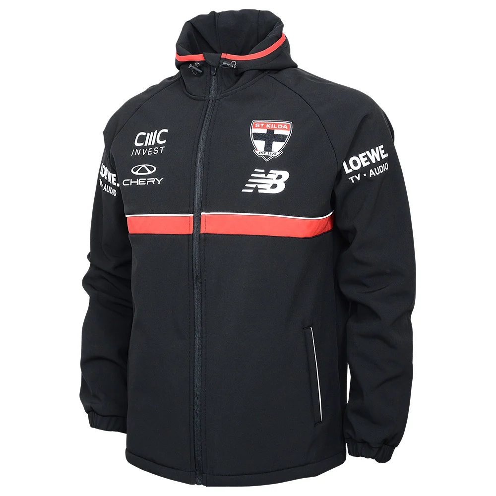 St Kilda 2025 Authentic Team Winter Storm Jacket