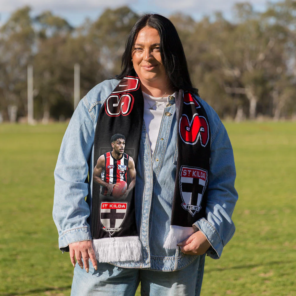 St Kilda Player Scarf - Nasiah Wanganeen Milera