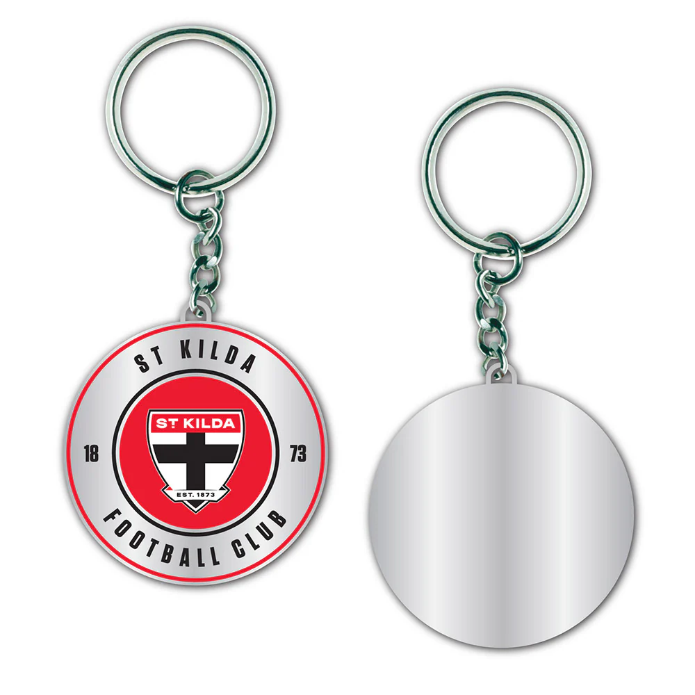 St Kilda Round Logo Keyring
