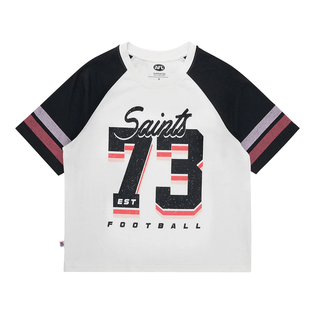 St Kilda 2-Tone Womens Raglan Tee - Image 5