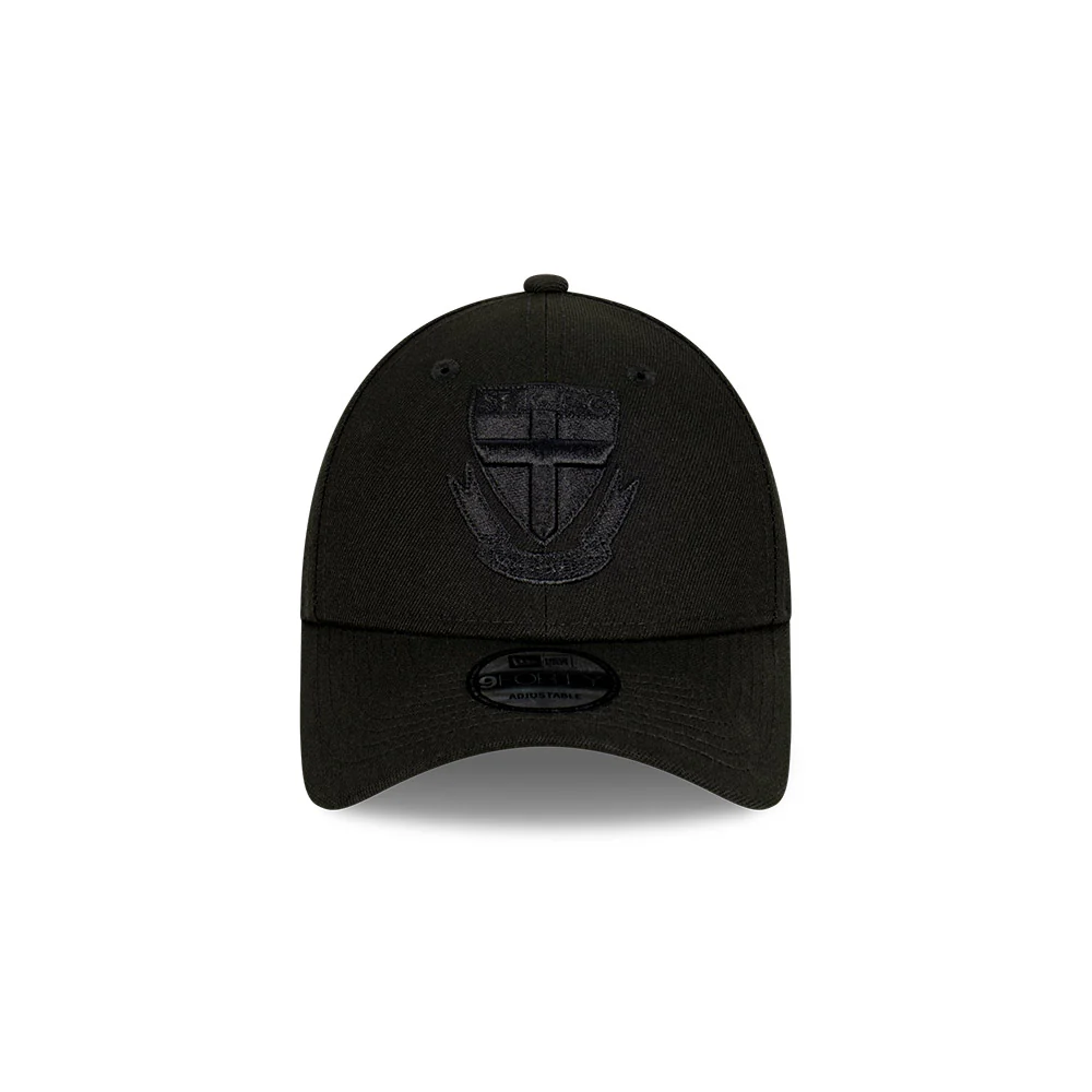 St Kilda New Era Black On Black 9forty Cap - Image 3