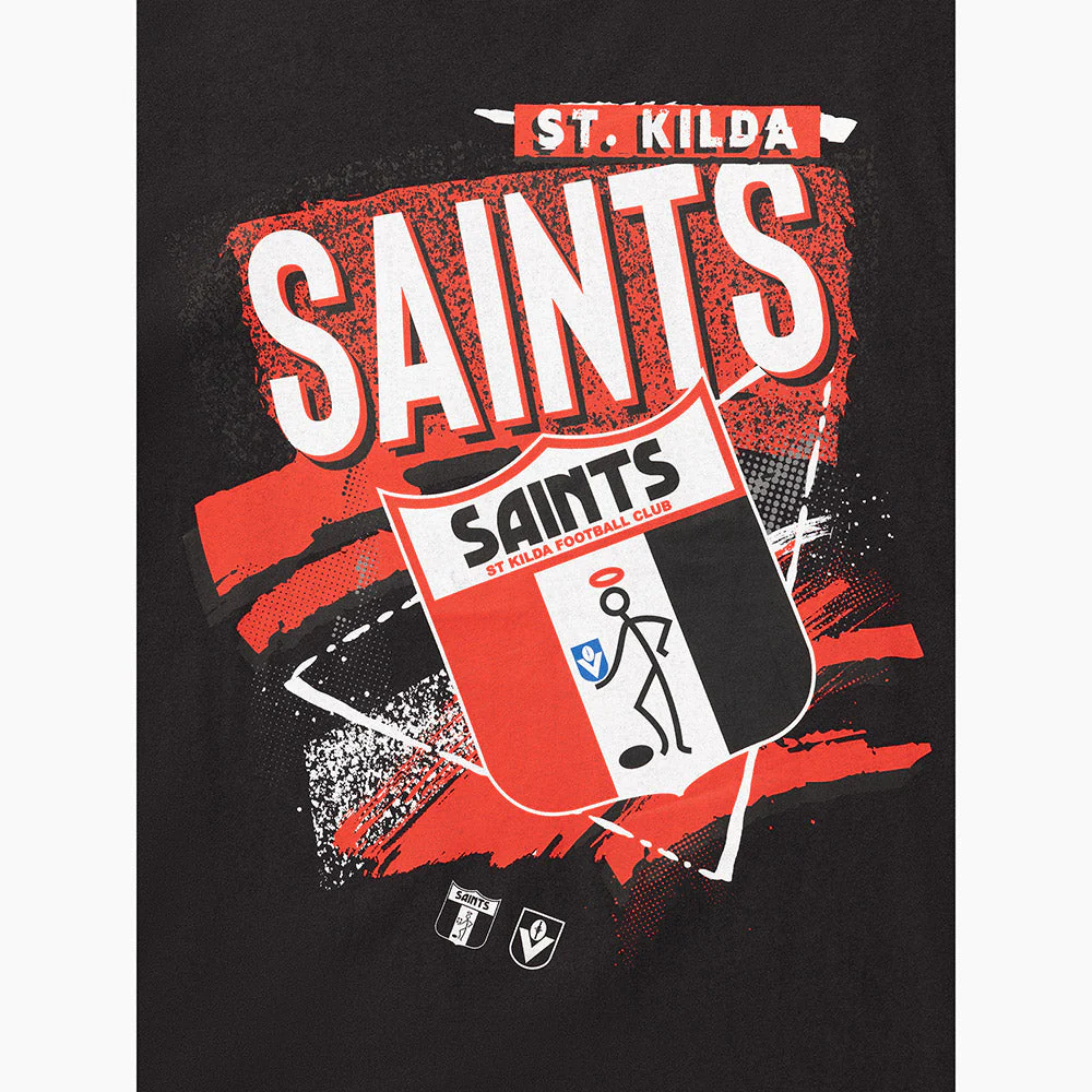 St Kilda Mitchell & Ness Abstract Logo Tee - Image 3