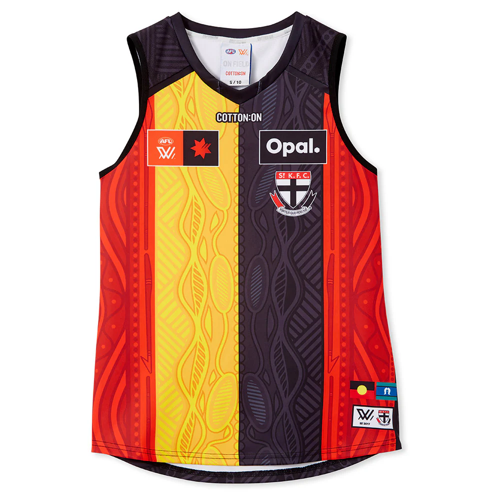 St Kilda Season 9 AFLW Authentic Indigenous Guernsey