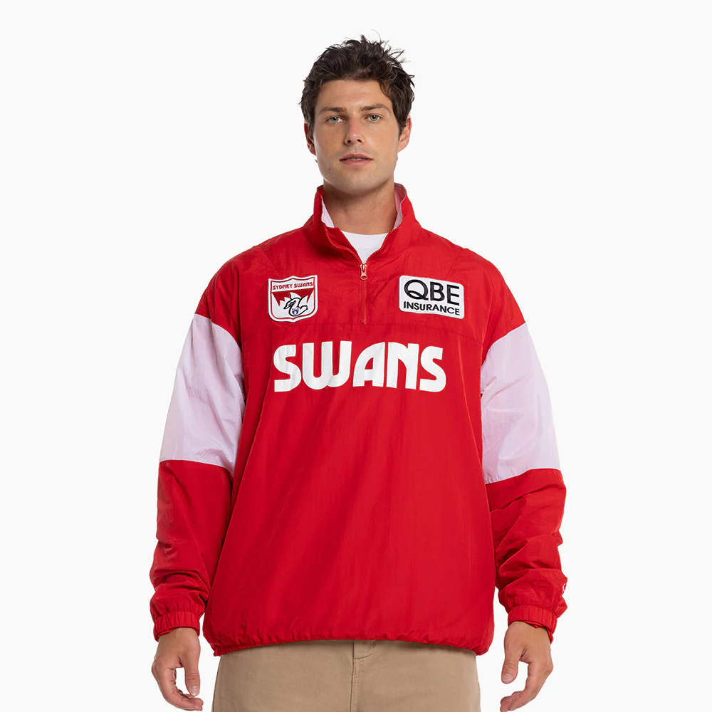 Sydney Swans Adults Throwback Pullover Windbreaker