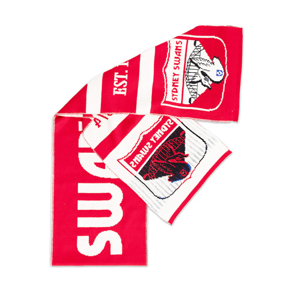Sydney Swans Throwback Merino Wool Scarf - Image 2