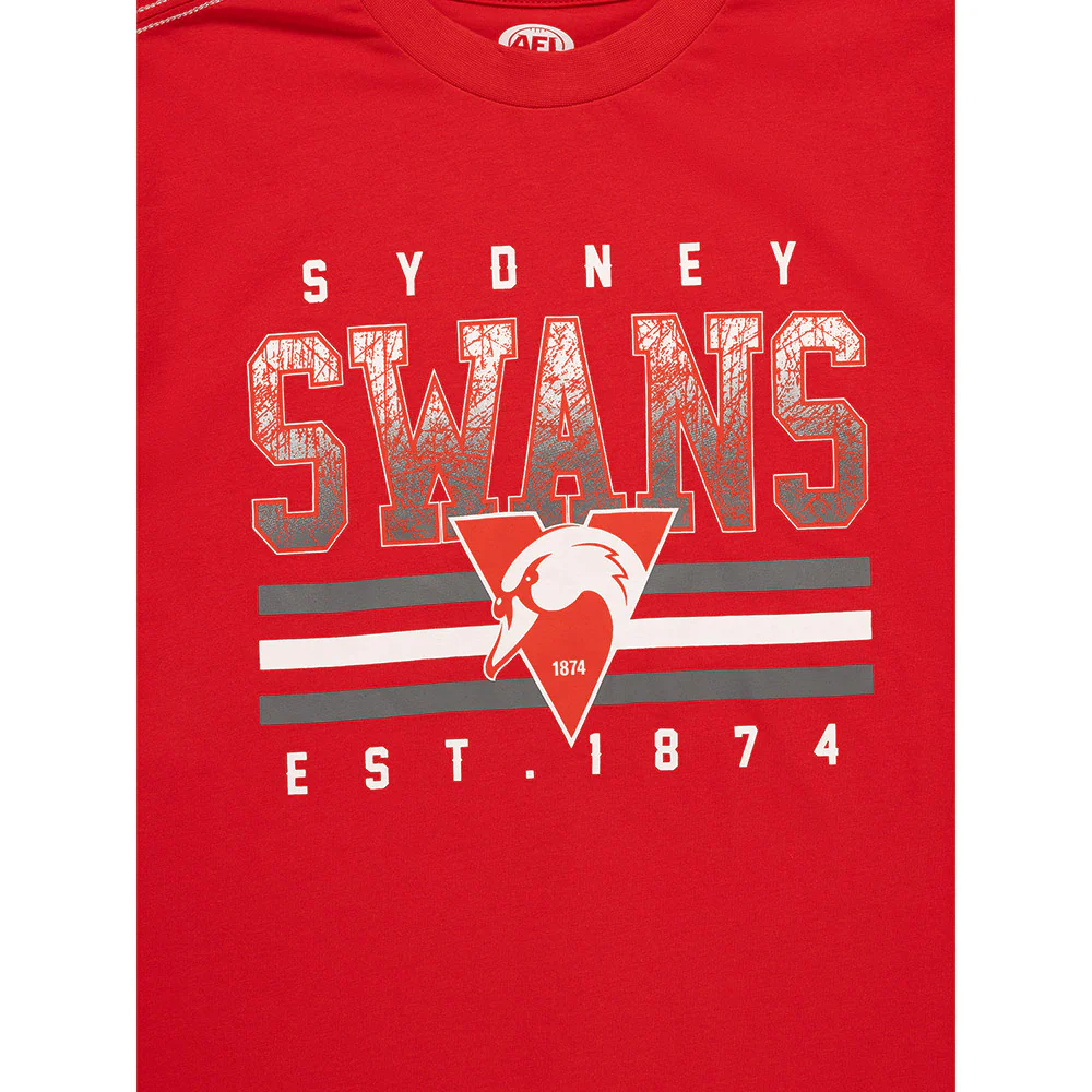 Sydney Swans 2024 Youth Sketch Tee - Image 3