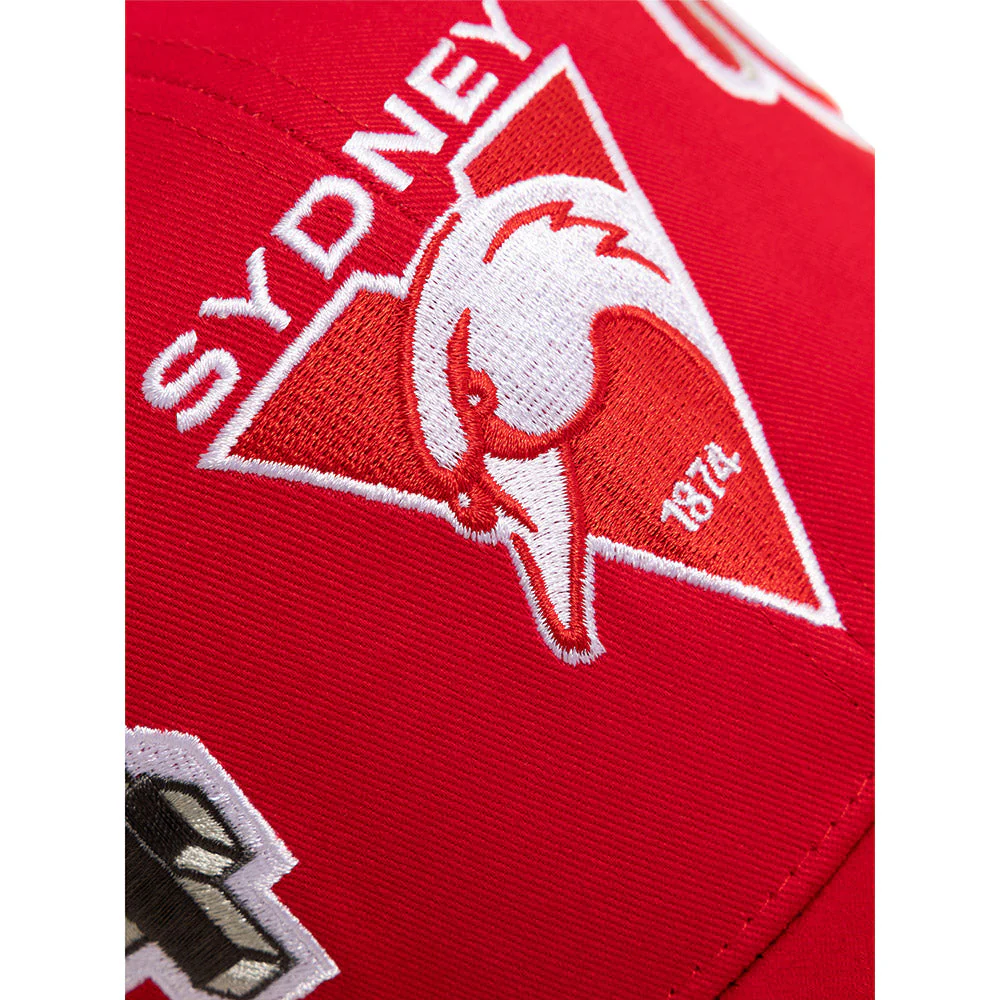 Sydney Swans Adult Patchwork Cap - Image 4