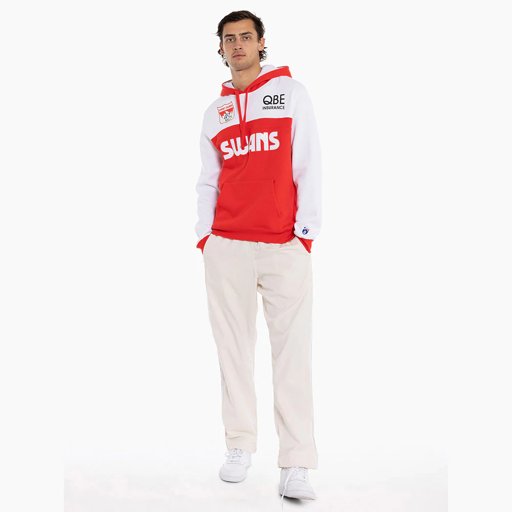 Sydney Swans Adult Throwback Hoodie - Image 3