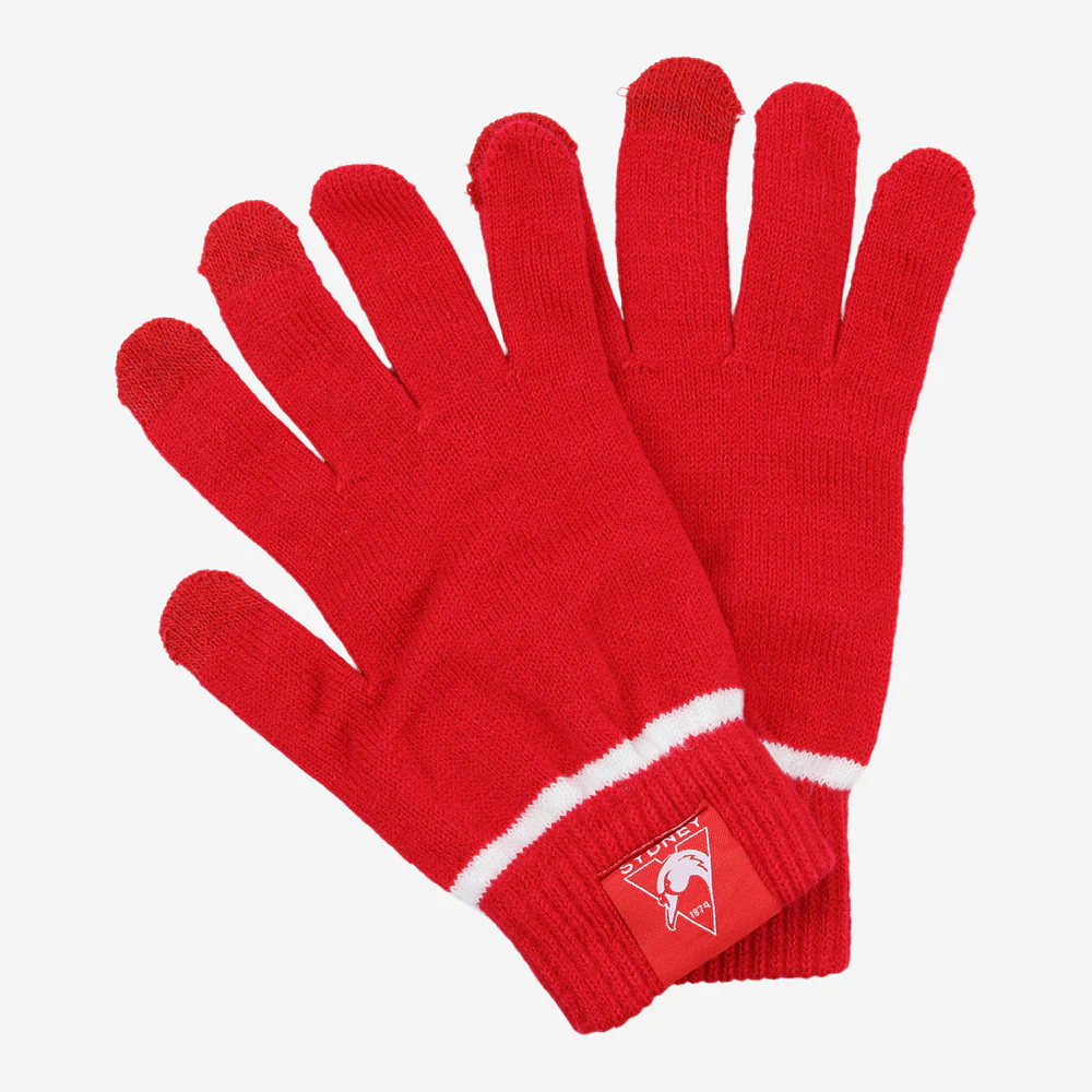 Sydney Swans Touchscreen Knitted Gloves - Image 2