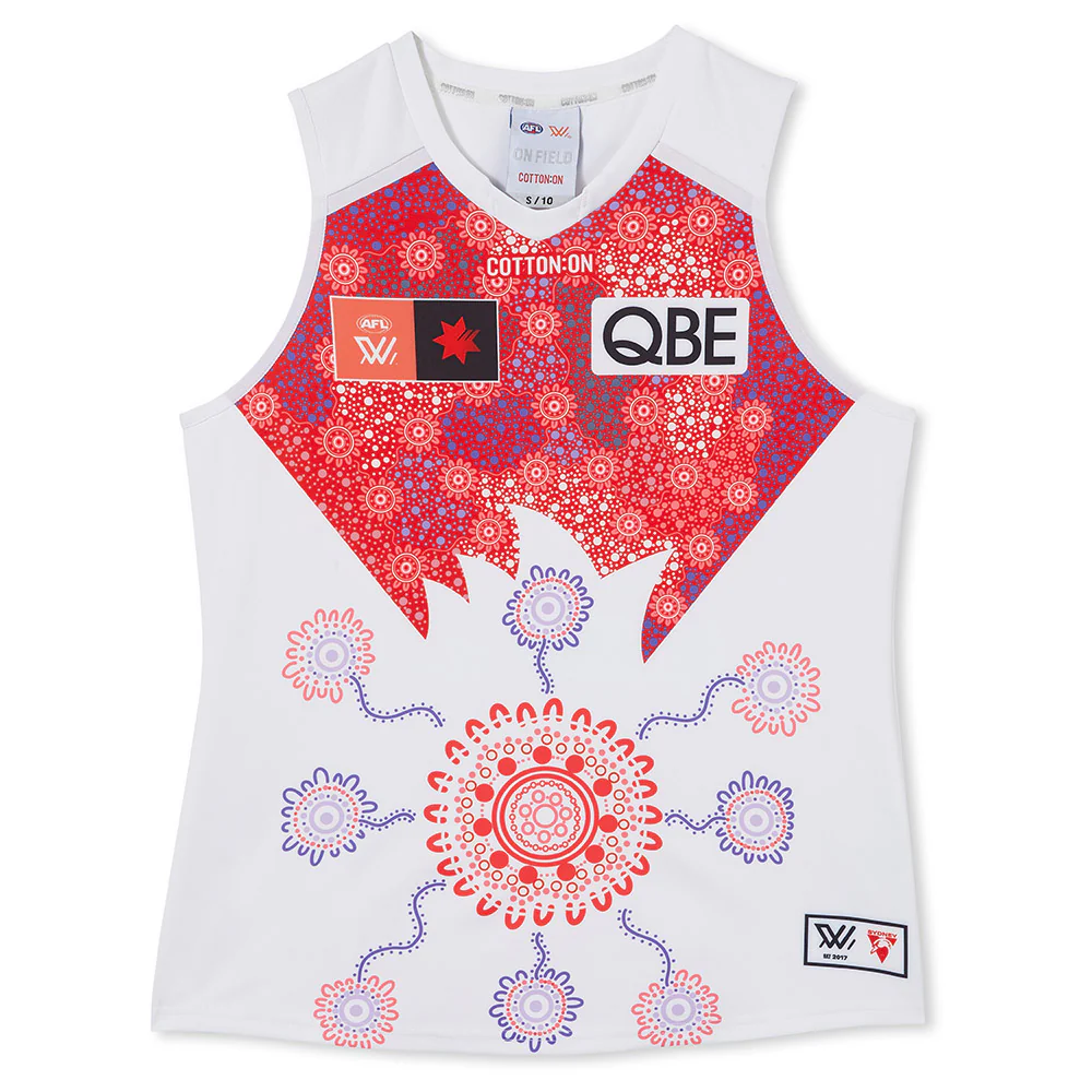 Sydney Swans Season 8 AFLW Authentic Indigenous Guernsey