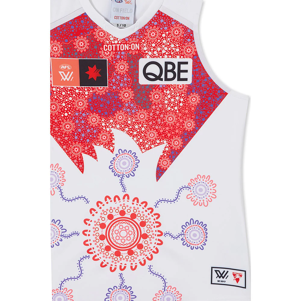 Sydney Swans Season 8 AFLW Authentic Indigenous Guernsey - Image 3